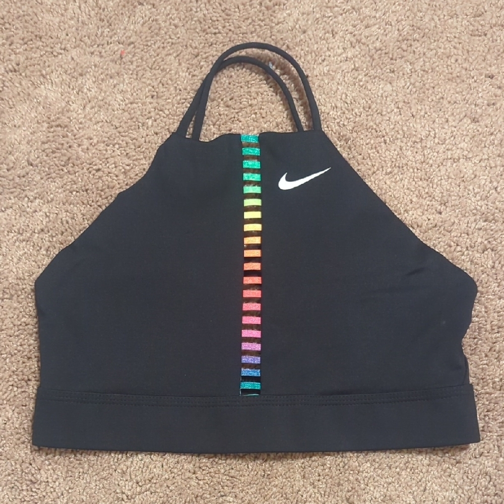 Nike Black Dri-Fit Indy Ladder Sports Bra - Picture 2 of 4